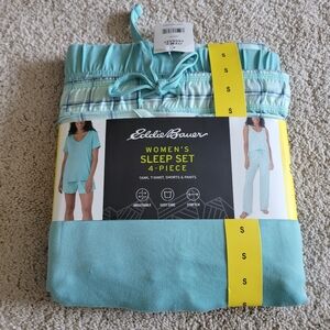 Eddie Bauer Women's 4-Piece Sleep Set in Aqua